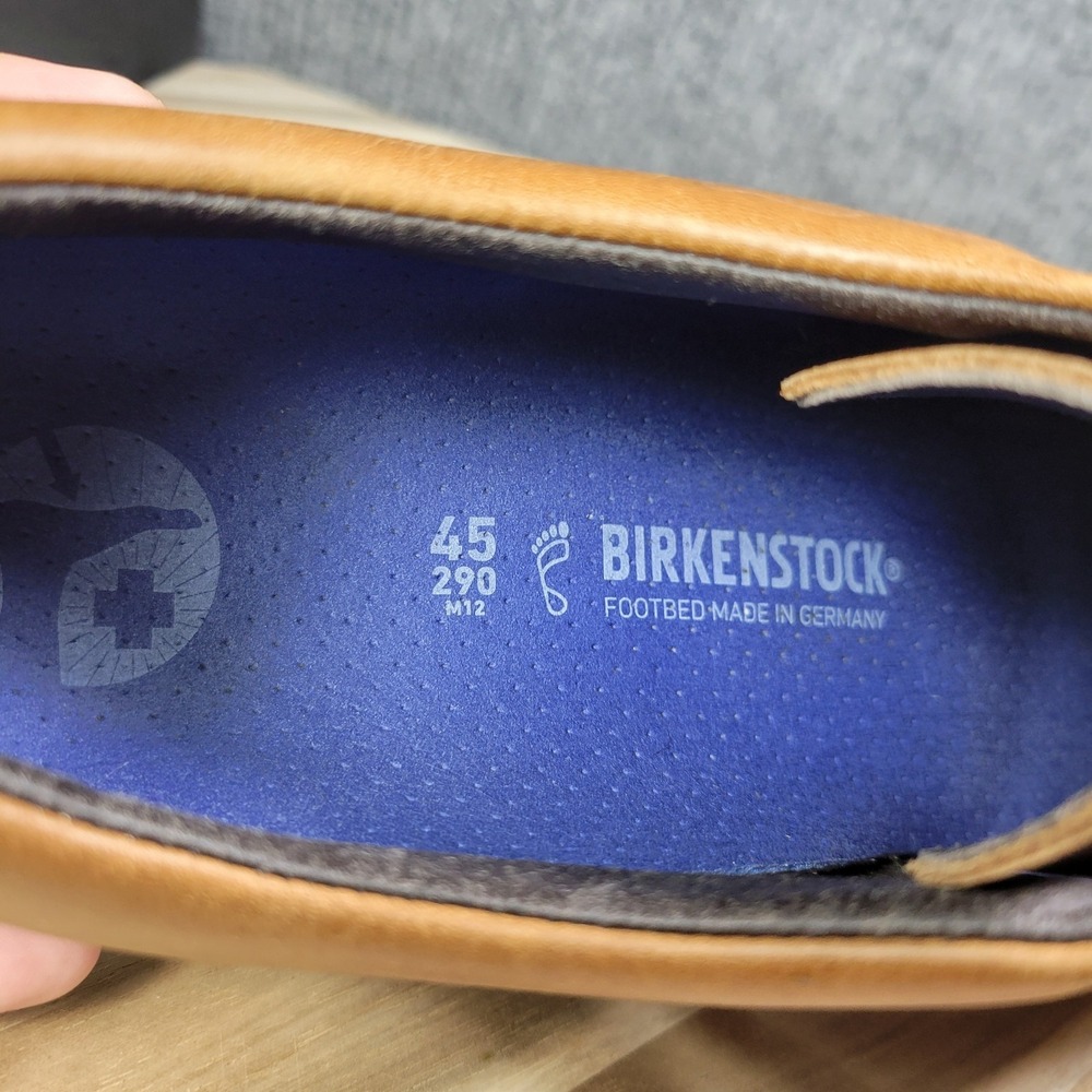 Birkenstock Honnef 365 Cognac Brown Leather Menβ Sneaker Shoes Size 12 EU 46 - Picture 11 of 13